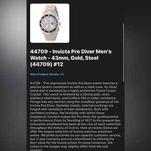 Invicta Pro diver New Men’s Two-Tone Silver and Gold Dive Watch